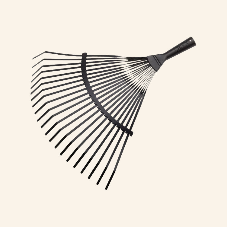 Black garden rake