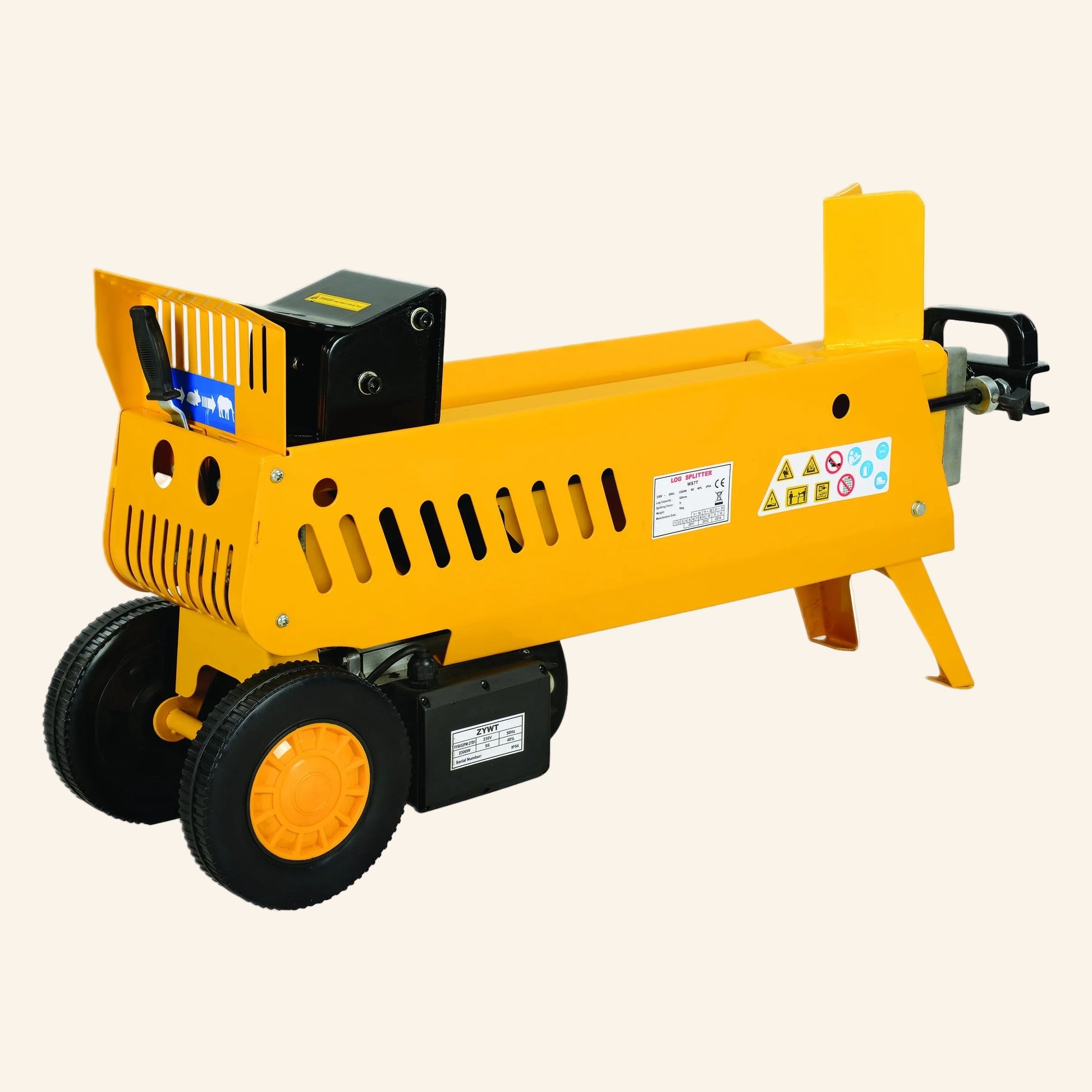 Yellow log splitter 