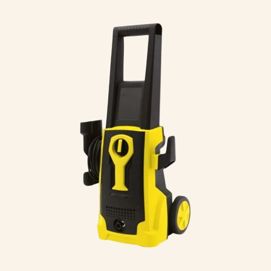 Yellow and black pressure washer