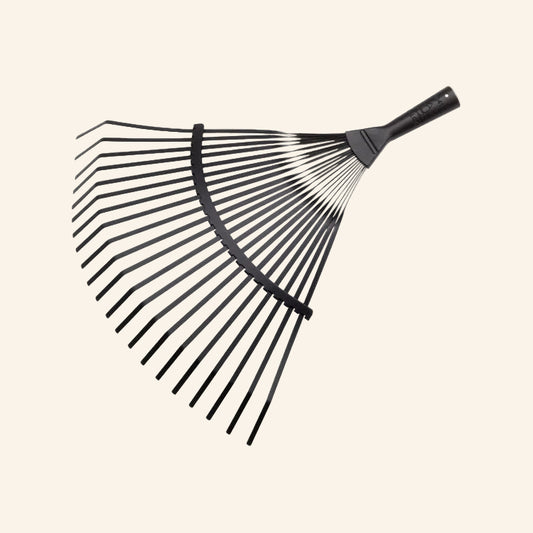 Black garden rake 