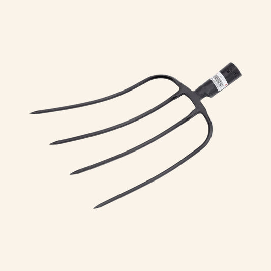 Black metal hay fork 